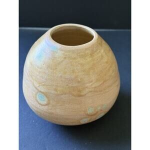 Handcrafted Pottery Vase Glazed Artisan Vessel Speckled